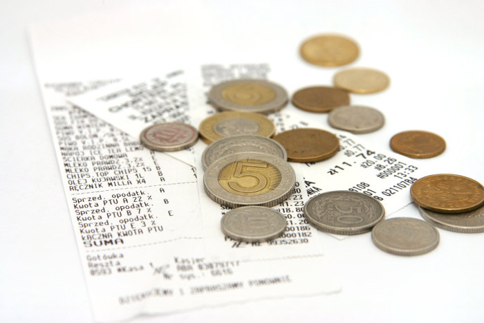 rachunek - monety polskie - złotówki i grosze